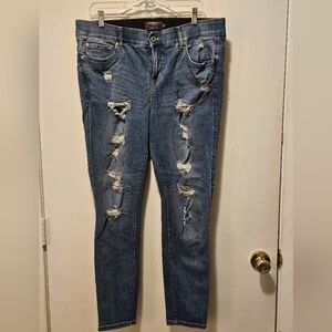 Torrid Distressed Blue Jeans